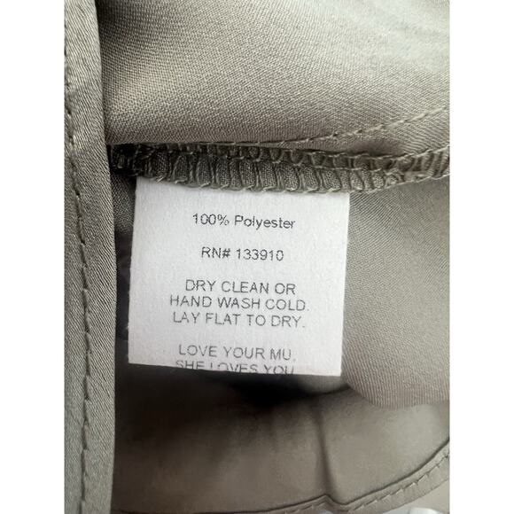 Show Me Your Mumu Say I Do Romper Moss Green Luxe Satin, Wedding Day, Spa, SZ XS - Picture 6 of 8